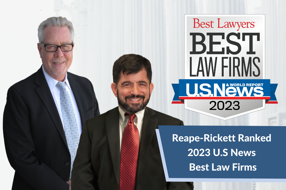 Reape-Rickett & Breddan Ranked in 2023 “Best Law Firms”