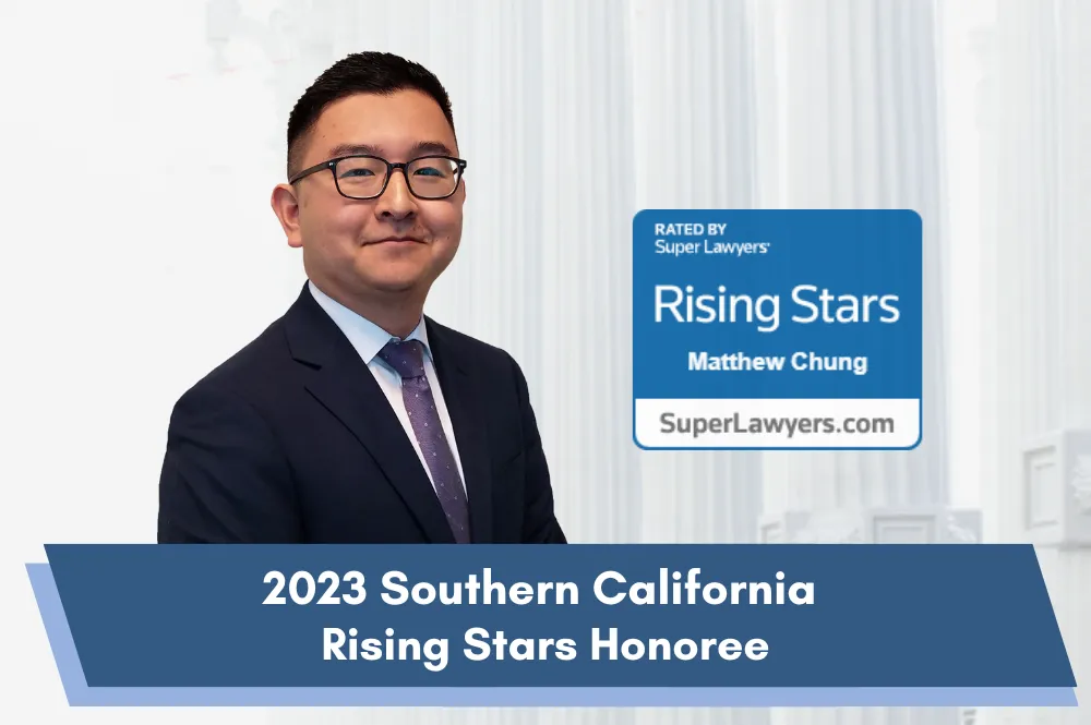 Matthew J. Chung, Esq. Selected to 2023 Rising Stars Matthew J. Chung, Esq. Selected to 2023 Rising Stars